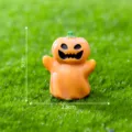 Figurine miniature citrouille fantôme en résine, jolie déco de bureau orange 3cm - N° 9 fantôme citrouille