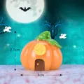 Miniature Halloween pumpkin house resin ornament micro landscape car cake decor accessory - No. 11 Pumpkin House