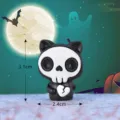 Halloween cute skeleton cat figurine micro landscape ornament mini resin desktop decor toy 3.1cm - No. 19 Heartbroken Grim Reaper