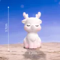Cute miniature resin deer figurine for micro landscape succulent plant pot decor. - No. 4 Sitting & Sleeping Fawn