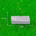 Miniature resin brick ornament, grey stone texture for micro landscape fairy garden DIY decor. - No. 1 - Rectangular Brick
