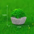 Miniatur Harz Moos Blumentopf Mikrolandschaft Bonsai Dekoration Puppenhaus Ornament - Fächerförmiges Ziegelgras Nr. 5
