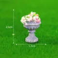 Miniatur Harz Blumentopf Ornament Mikro Landschaft Topfpflanze Feen Garten Dekor Zubehör - Nr. 7 Blumenständer