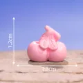 Simpatico soprammobile di ciliegia in resina micro paesaggio miniatura decorazione rosa. - Due mele rosa n. 11