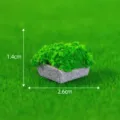 Miniatur Moos Topf Harz Mikro Landschaft Ornament Mini Fee Garten Dekoration 2.6cm - Herzförmiges Ziegelgras Nr. 11