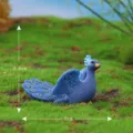 Miniature resin peacock figurine for succulent garden micro landscape and cake decor. - No. 11 Blue Spreading Wings
