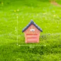 Miniatur Kunstharz Haus Ornament für Moos Mikrolandschaft DIY Gartendeko Größe 3,2x3cm - Nr. 2 Kleines Haus
