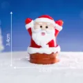 Noël miniature Père Noël figurine de cheminée paysage DIY décoration de neige 3.4cm - No.1 Père Noël avec les mains levées