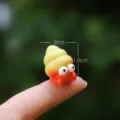 Mini resin hermit crab figurine micro landscape cute animal desktop ornament toy size 2cm - Big-Eyed Hermit Crab (Simple Packaging)