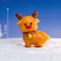 Kleine Weihnachts Rentier Figur Schnee Szene DIY Miniatur Harz Elch Dekoration 3.1cm - Nr. 8 Stehendes Rentier