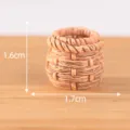 Miniature woven basket resin flower pot micro landscape succulent DIY desktop ornament - No. 4 Fish Basket