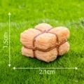 Miniatura de pajar de resina para decoración de jardín de micropaisaje de granja - N.º 9 Paja