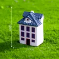 Maison miniature en resine micro paysage decoration DIY ornement jardin 3.8x2.7cm - 1 pièce (n° 4)