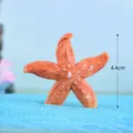 Figurine etoile de mer en resine orange ornement micro paysage pour aquarium et deco - L / Orange