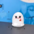 Halloween cute mummy ghost miniature figurine resin ornament for micro landscape desktop decor - Size 12