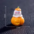Halloween Μινιατούρα Φάντασμα Κολοκύθα Φιγούρα Χαριτωμένη Ρητίνη Διακόσμηση Τοπίο 3cm - Φάντασμα κολοκύθα αρ. 6