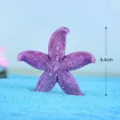 Miniature etoile de mer en resine violette pour micro paysage et aquarium decoratif 4.4cm - L / Violet