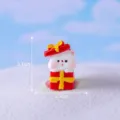 Cute white bear gift box figurine, micro landscape Christmas ornament, perfect DIY snow scene decor. - No. 9 Bear in Gift Box