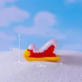 Miniature Christmas sled ornament DIY snow scene decoration cute resin craft figurine - No. 13 Sled