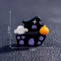 Halloween Μινιατούρα Στοιχειωμένο Σπίτι Ρητίνη Διακόσμηση Κολοκύθα Φάντασμα DIY - Κάστρο αρ. 12