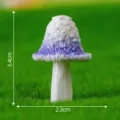 Miniatura de figura de seta de resina púrpura para decoración de planta en maceta modelo 01 - N.º 2 seta azul