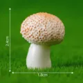 Figura de seta de resina en miniatura para micropaisaje planta de maceta jardín 2.4cm - Champiñón de cabeza blanca n.º 3