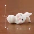Süße Kunstharz Cartoon Hase Mikro Landschaft Ornament Figur mit genauen Grössenangaben. - Stil 7 - Liegender Hase