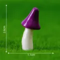 Mini figura de seta de resina para decoración de jardín, bonito accesorio para macetas. - Champiñón de cabeza puntiaguda n.º 8
