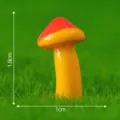 Figurita en miniatura de seta de resina para micro paisaje de jardín tamaño 1.8x1cm - N.º 10 Champiñón pequeño y delgado