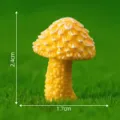 Mini figura de hongo de resina amarilla para decoración de paisaje de plantas en maceta - N.º 11 Champiñón amarillo pequeño