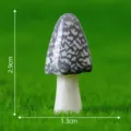 Miniatura figura de seta de resina adorno de planta en maceta de escritorio - N.º 12 Champiñón moteado