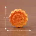 Miniatur Harz Mondkuchen Figur Ornament für Mikro Landschaft Dekoration, niedliches DIY Zubehör. - Stil 15 - Kleiner Mondkuchen