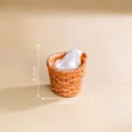 Miniatuur badmand poppenhuis ornament microlandschap huisdecoratie speelgoed 2.1x2.5cm - Nr. 6 Wasmand