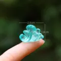 Miniature resin wave figurine, cute ocean landscape ornament for blind box, 2.5x1.6cm crystal decor. - Waves (Simple Packaging)