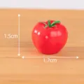 Miniature tomato model resin craft DIY micro landscape succulent potted plant desktop ornament - No. 15 Tomato