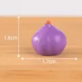 Miniature purple fig vegetable ornament for desktop micro landscape DIY decoration, 1.6x1.7cm. - No. 19 Green Onion