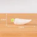 Miniature white radish resin figurine micro landscape succulent plant potted decoration ornament - No. 21 White Radish