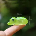 Miniature green crocodile figurine resin small animal ornament cute desktop decor - Small Crocodile (Simple Packaging)