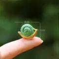 Miniature resin snail ornament, cute micro landscape figurine, tiny desktop decor item. - Small Snail (Simple Packaging)