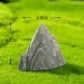 Künstliche Steingarten Mikro Landschaft Ornament Harz Miniatur Berg Gartendekor neu - Blau-Grau Stil A10