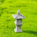 Miniatur Stein Laterne Mikro Landschaft Garten Dekoration Fee Garten Zubehör 3.5cm - Marineblau Stil A14