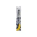 Brosse de nettoyage de moyeu de roue de voiture durable avec poils jaunes et manche noir - Style en L (2049) / Jaune