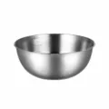 Food-grade 304 stainless steel mixing bowl 22.2cm with inner capacity markings - Stainless Steel Basin / Diameter 22CM