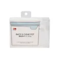 White transparent plastic seasoning storage pot with handle and lid in slim compact design - Narrow Seasoning Box with Frame - White (with Adhesive)