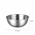 19.3cm SUS304 food-grade stainless steel mixing bowl for baking with interior measurements - Stainless Steel Basin / Diameter 19cm