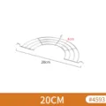 Halbkreisförmiges Abtropfgestell aus Edelstahl für die Küche, 20 cm Längenmaß - 20cm Größe