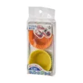 Moules à cupcakes en silicone réutilisables de style japonais en orange et jaune - 6166-Pack de 3 Pièces