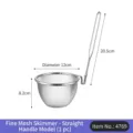 Espumadera de malla fina de acero inoxidable con mango vertical largo, 12 cm de diámetro - Mango Largo Vertical (4769) / Diámetro 12cm