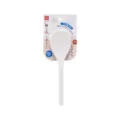 Weißer japanischer rutschfester Reislöffel Shamoji mit langem ergonomischem Griff - Langer Griff Reiskelle Weiß (PP)