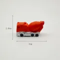 Miniature resin concrete mixer truck detail shot, micro landscape ornament for DIY decor. - Cement Mixer